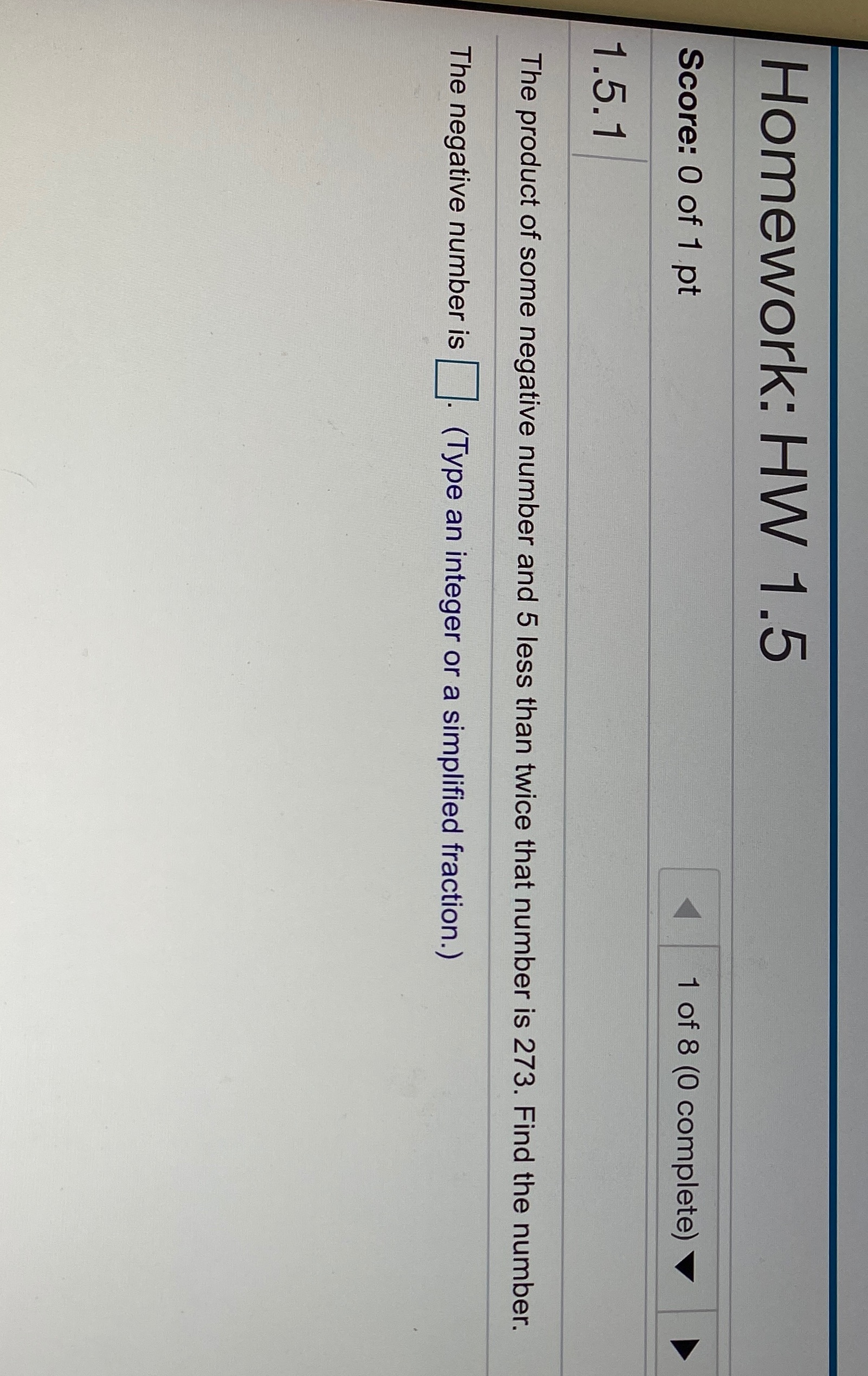 Please help me figure this homework question out.