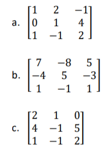 If the given matrix is ??invertible, find its