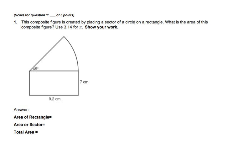 (Score for Question 1: _of 5 points) 1. This