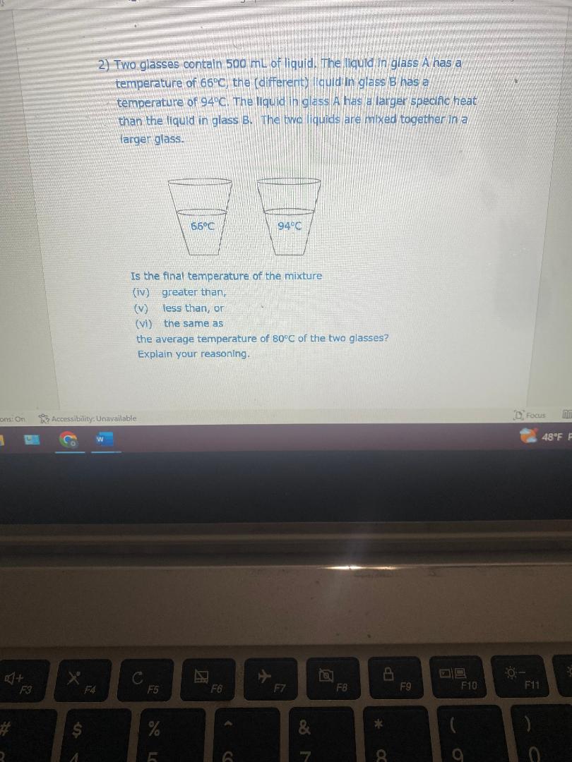Phy 1010 -Chapter 11 Questions 1) Two glasses