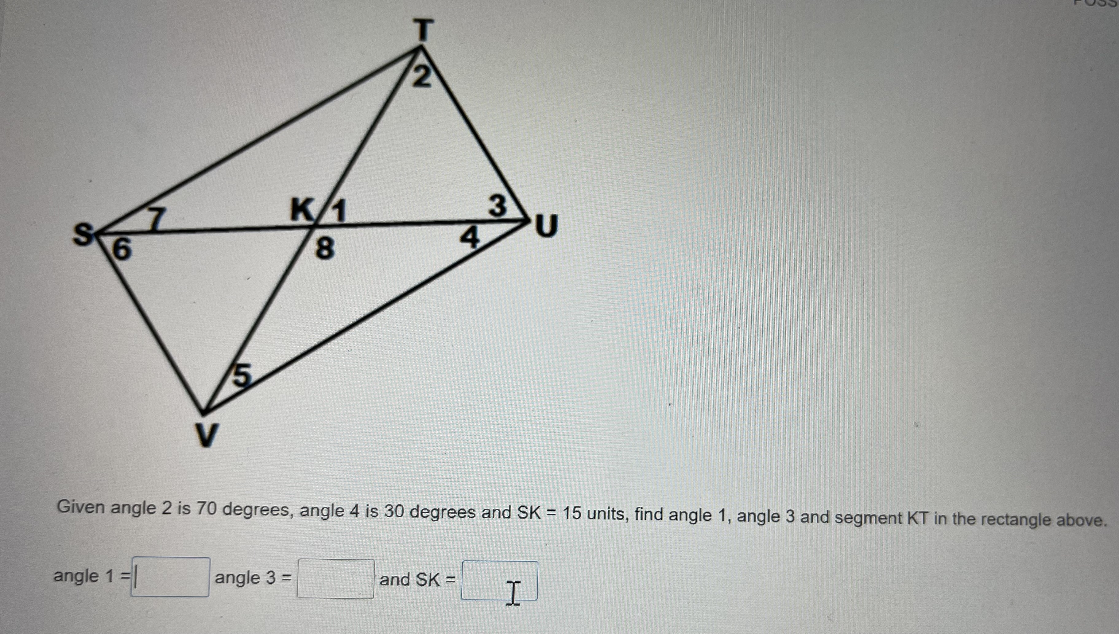 \fS W R V Given SW = 3, WV = 5, and SR = 6, find