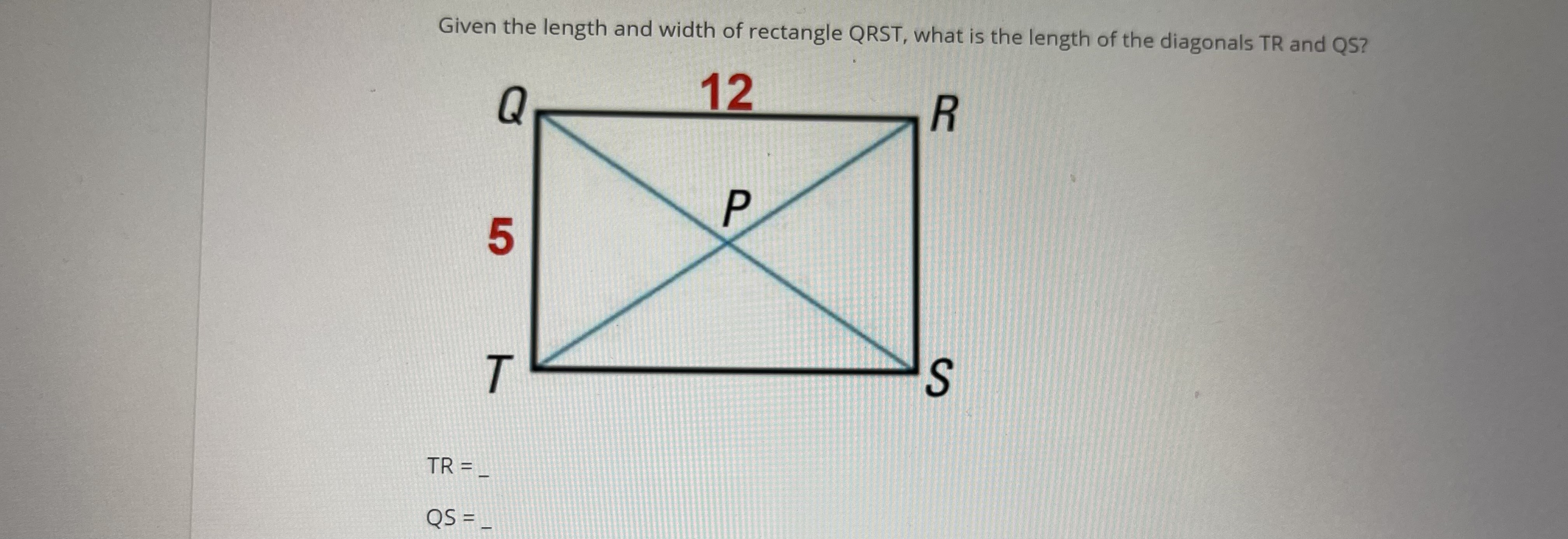 \fS W R V Given SW = 3, WV = 5, and SR = 6, find