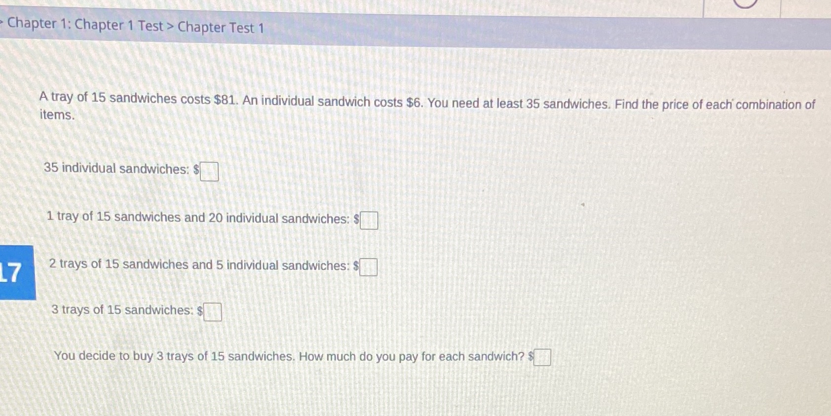 Chapter 1: Chapter 1 Test  style=