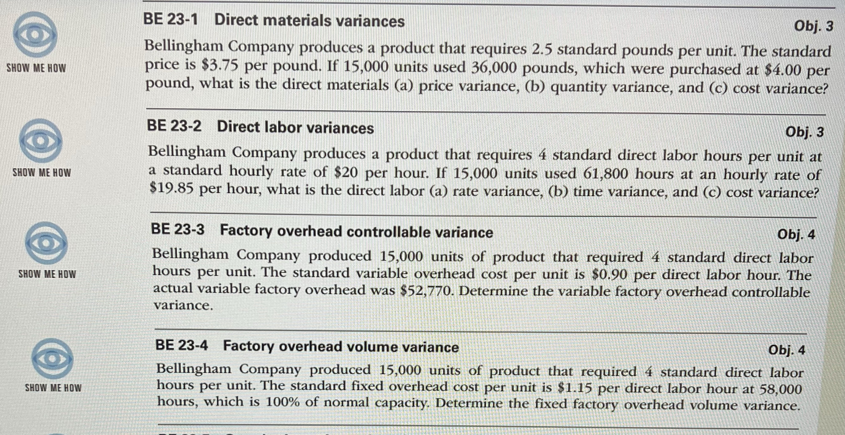 Acco 3520 tarea 7.1 BE 23-1 Direct materials