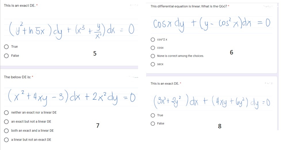 PLEASE ANSWER ALL QUESTIONS. FOR NUMBERS 9-13,