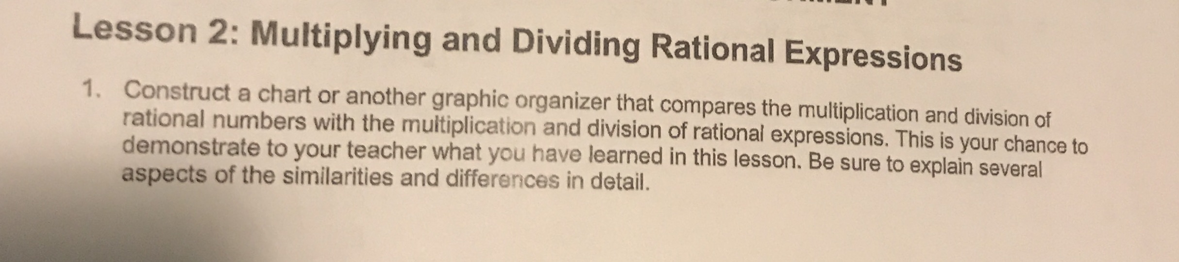 Question in the attachment Lesson 2: Multiplying