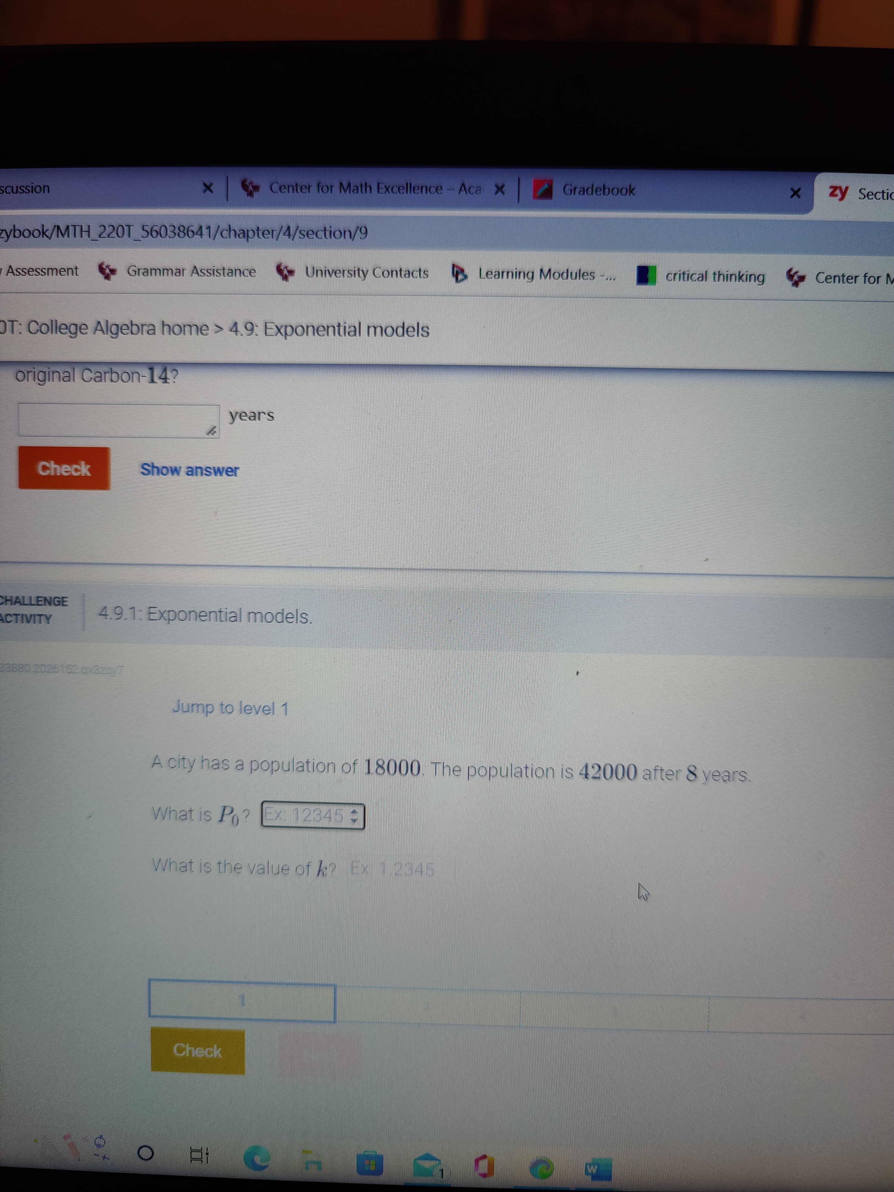 zy Secti cussion X Center for Math Excellence -