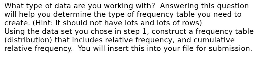 What type of data are you working with? Answering