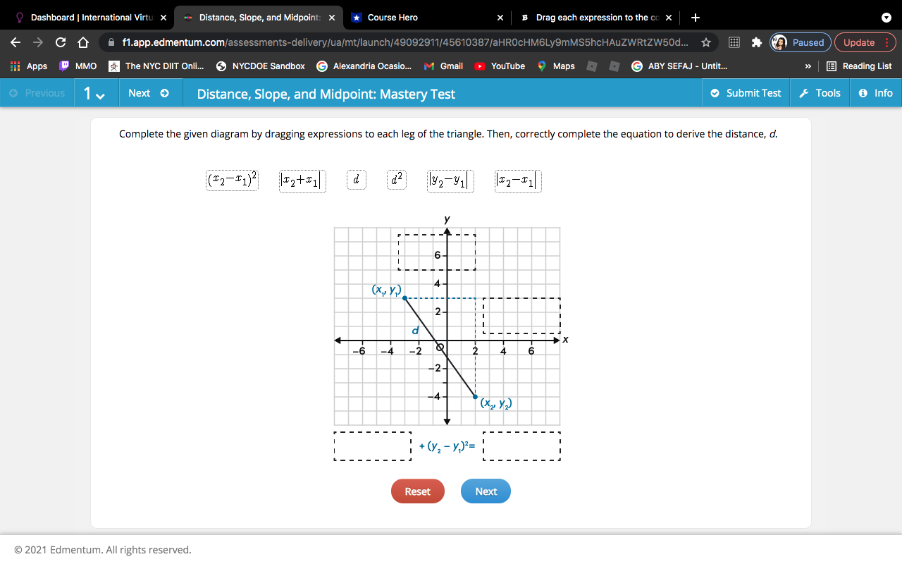 Dashboard | International Virtu x - Distance,