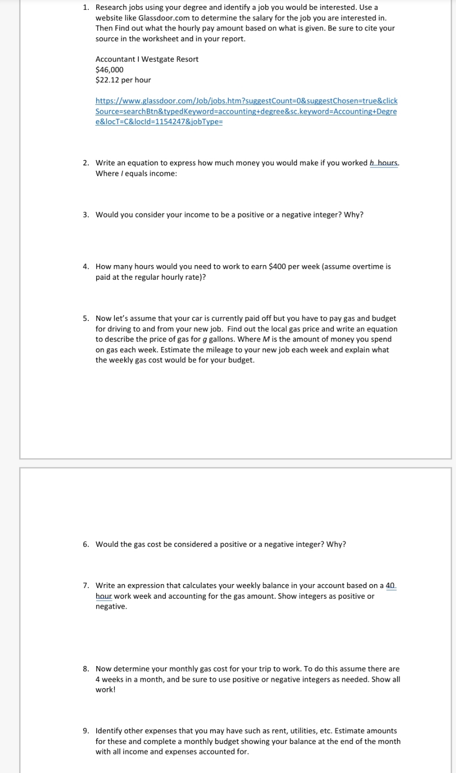 Write a equation to express that I am making