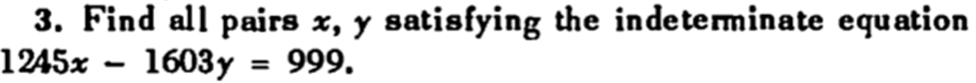 3. Find all pairs x, y satisfying the