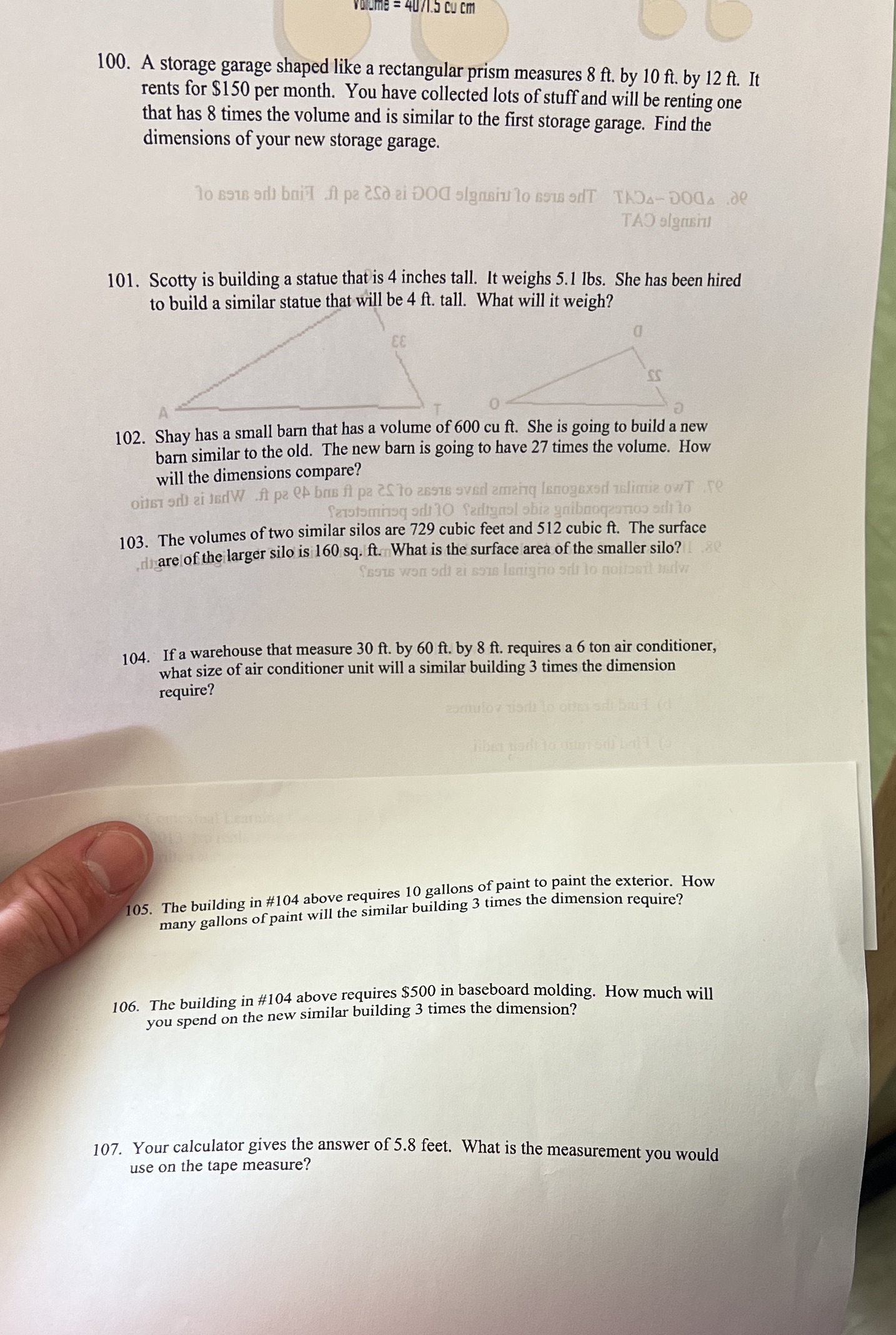 1.3 Cu Cm 100. A storage garage shaped like a