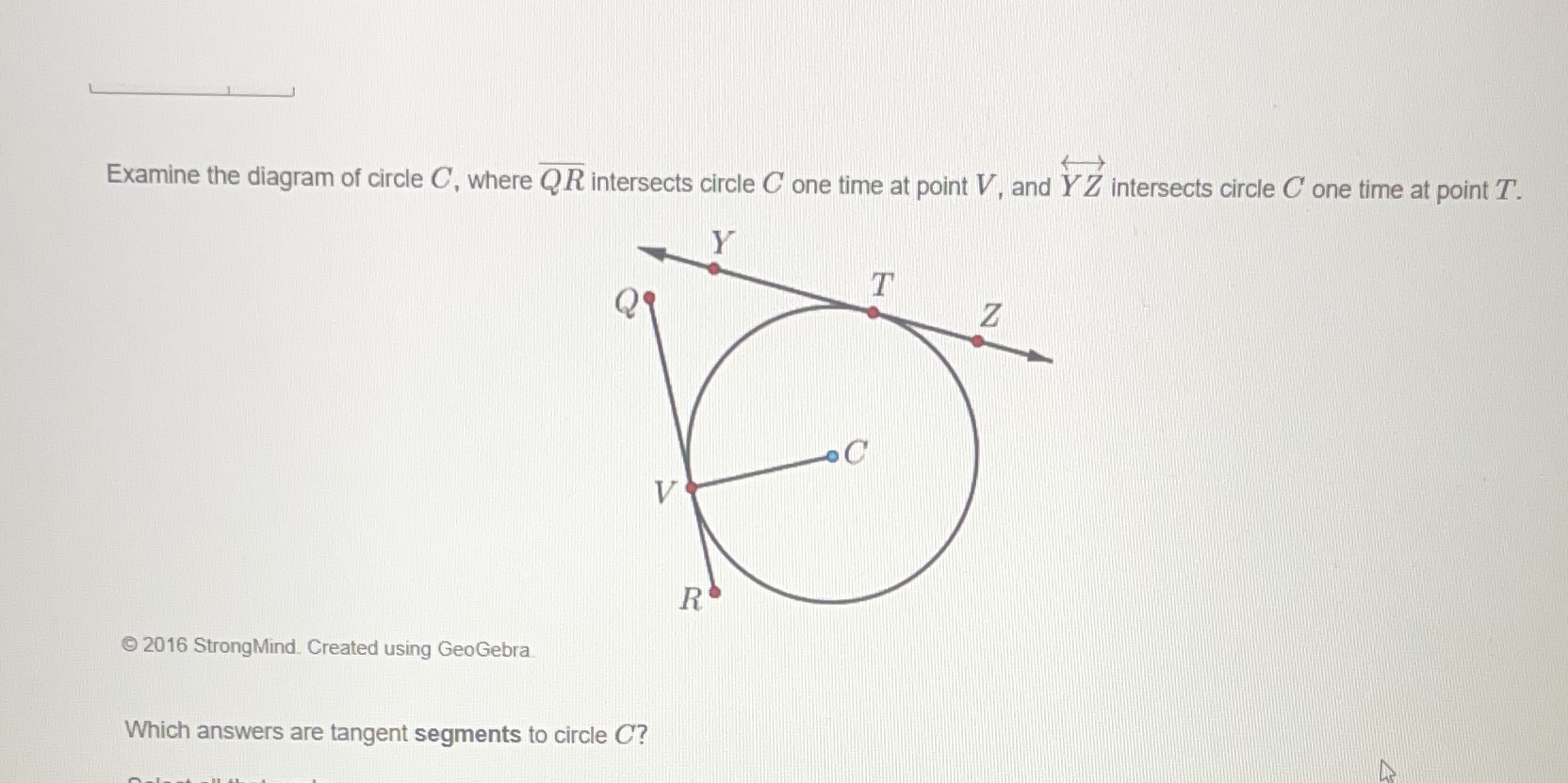 There is more than one answer. Examine the