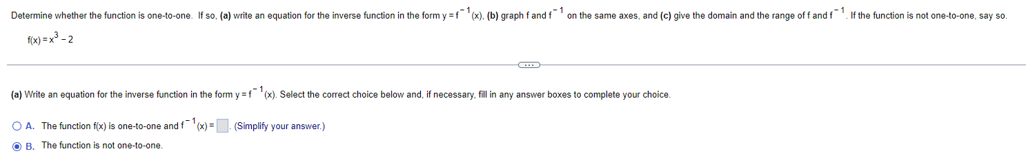 Determine whether the function defined is