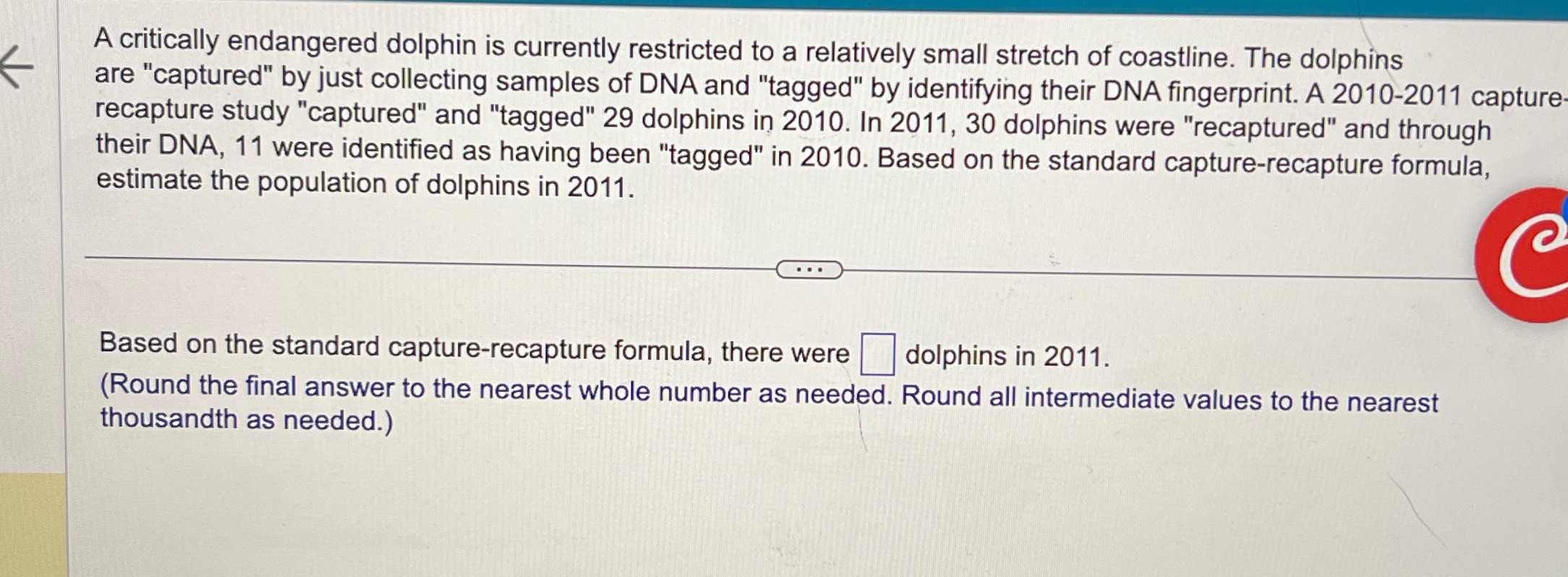 Last time I asked this question it was incorrect.