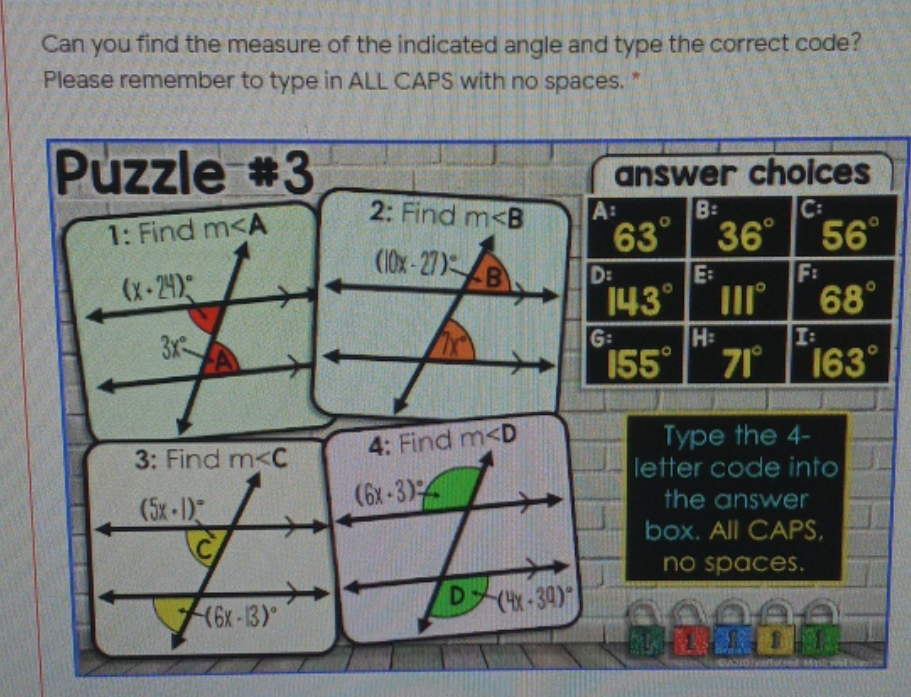 help please Can you find the measure of the