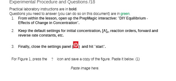 Experimental Procedure and Questions /18