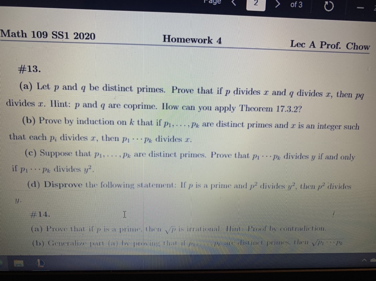 This is my math homework, do question 13, thanks.