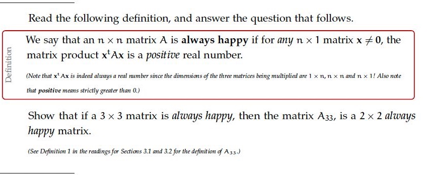 Read the following definition, and answer the