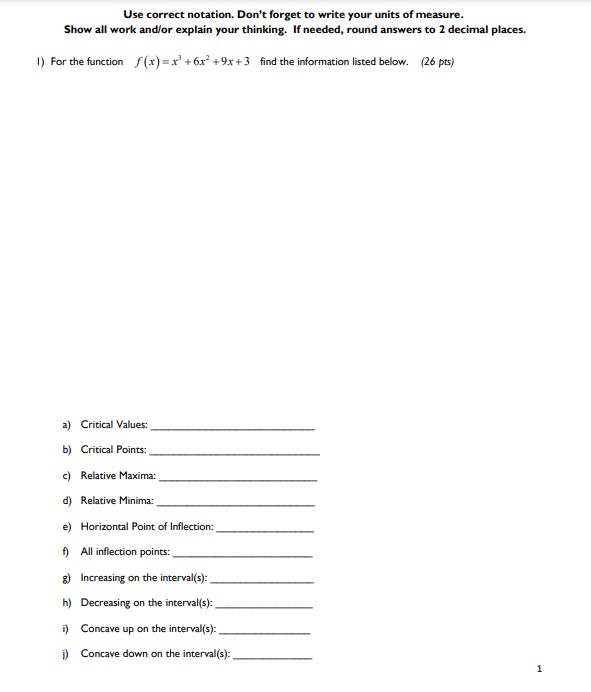 please solve Use correct notation. Don't