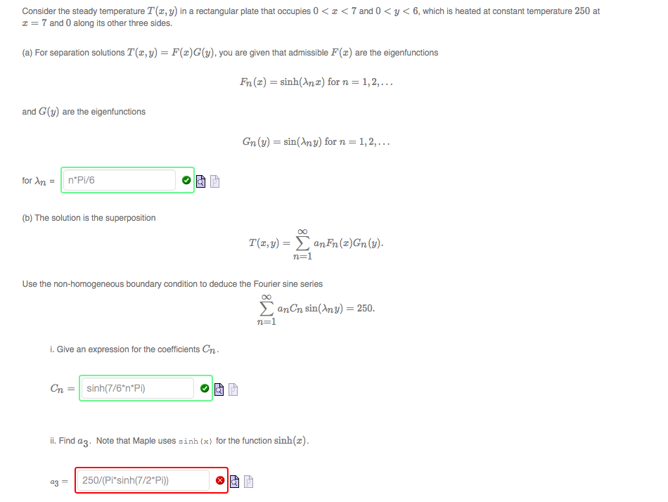 Consider the steady temperature ?'(@, y) in