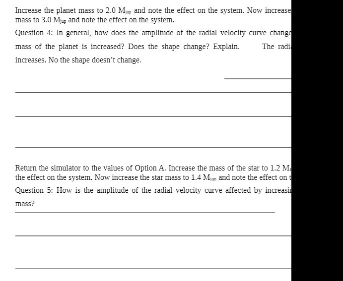 Increase the planet mass to 2.0 Mjp and note the