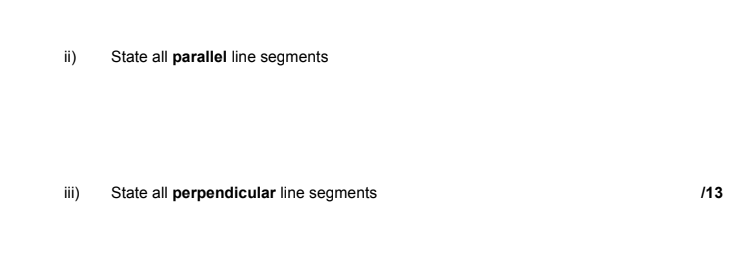6. i) Determine the rate of change (slope)