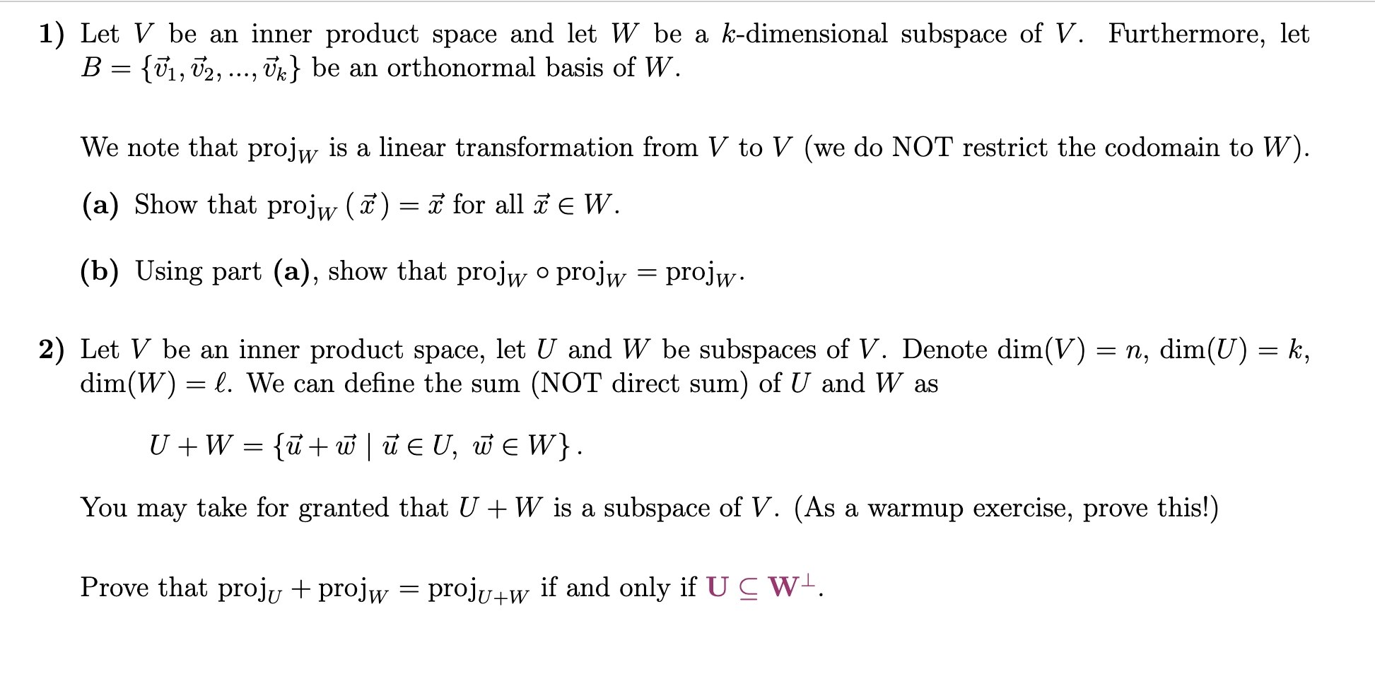 the 2 questions are separate(no relationship) 1)