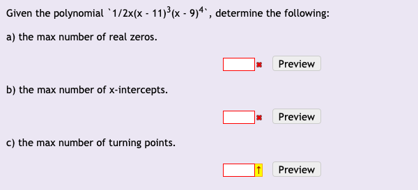 Please help: Consider the function P(x) = (x +