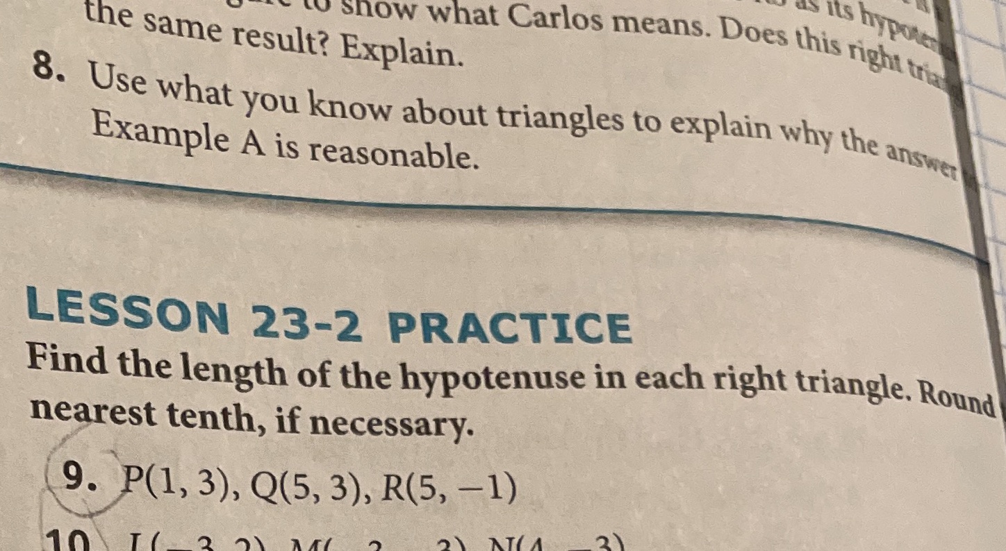 the same result? Explain. show what Carlos means.
