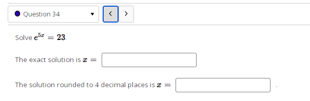 Question 21 < > For the function /(x) = 5 .9*,