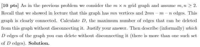 Help! Thanks! :) [10 pts] As in the previous