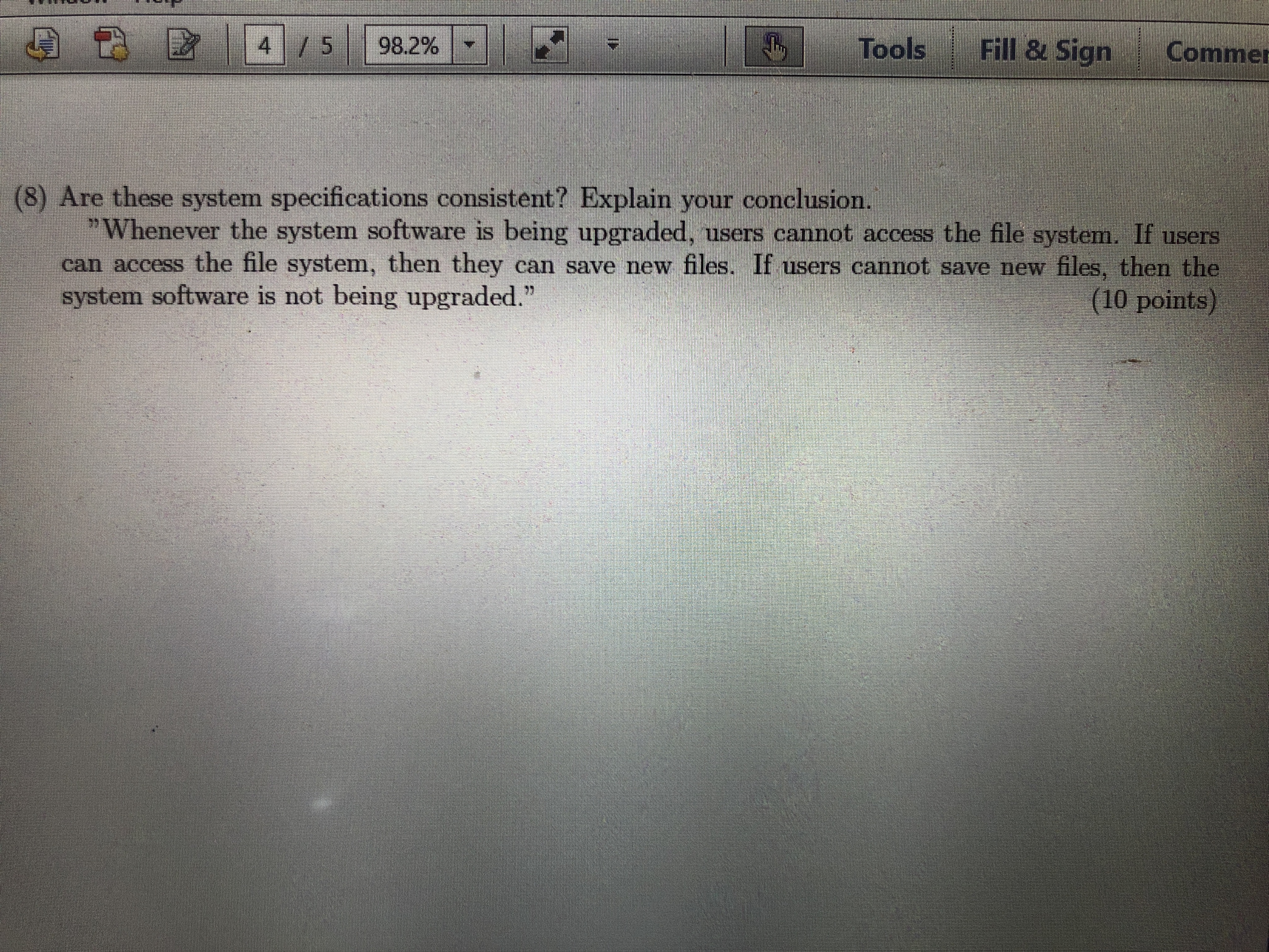 Please I need help with 8 and 10 98.2% Tools 1 &