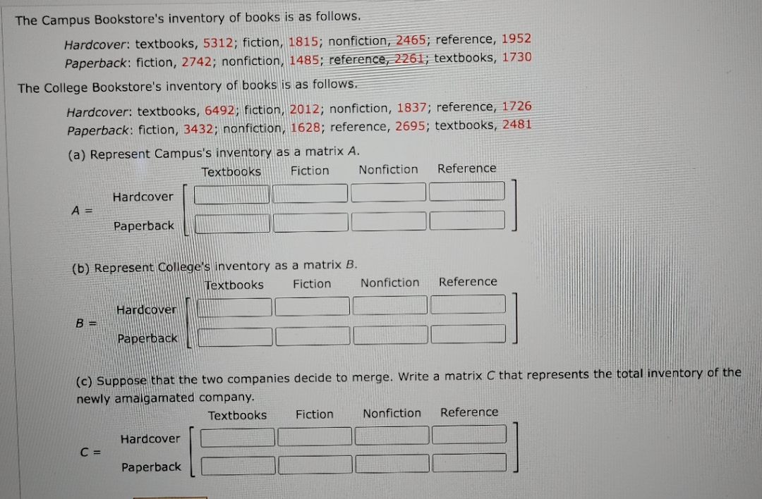 Finite Math 200 Question Help The Campus