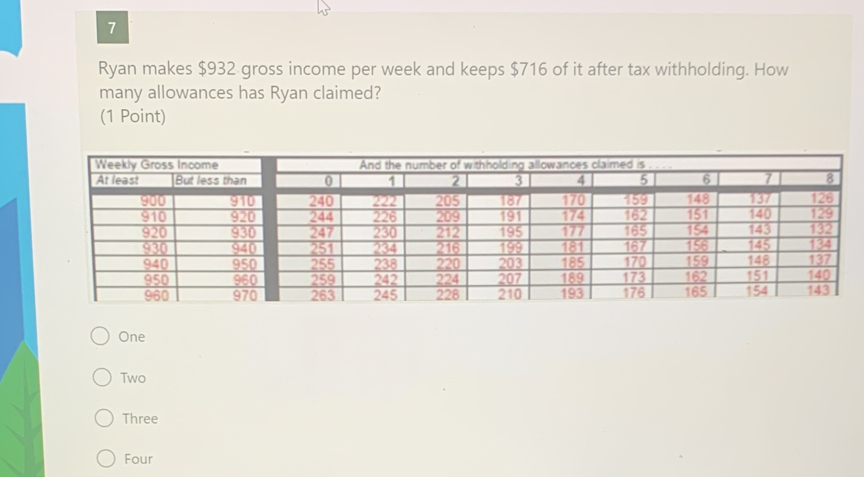 It's for financial algebra please help asap 7