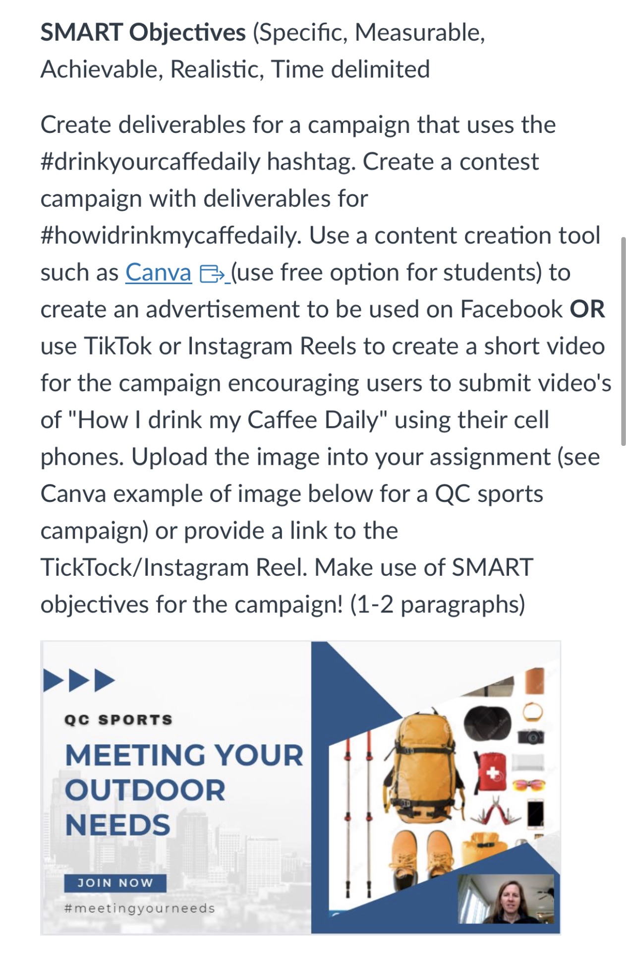 Please make a flyer like the QC sports flyer