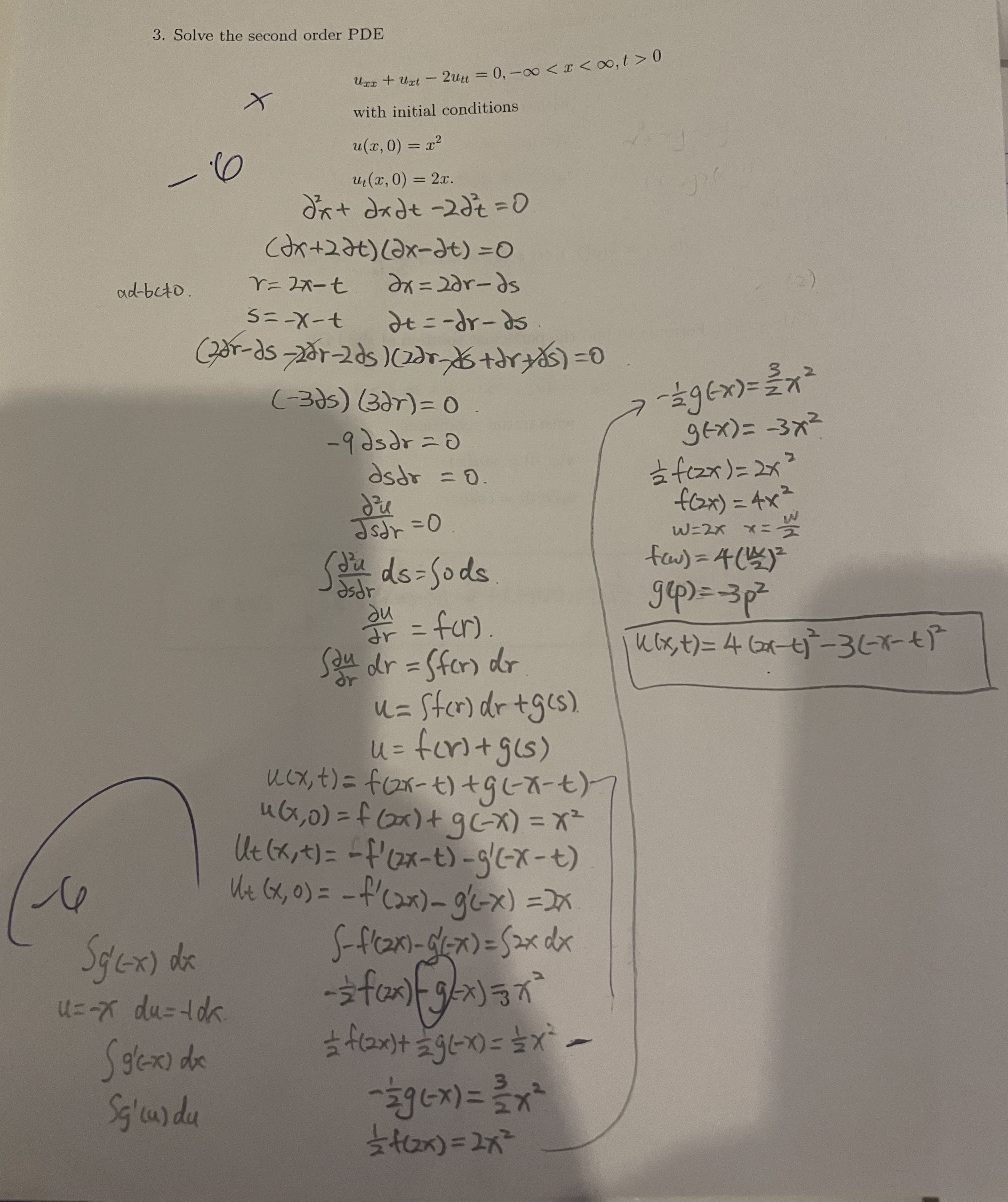 Please use PDE(partial differential equation) to