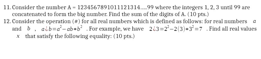 1 1. Consider the number A = 123456239101 1 12 13