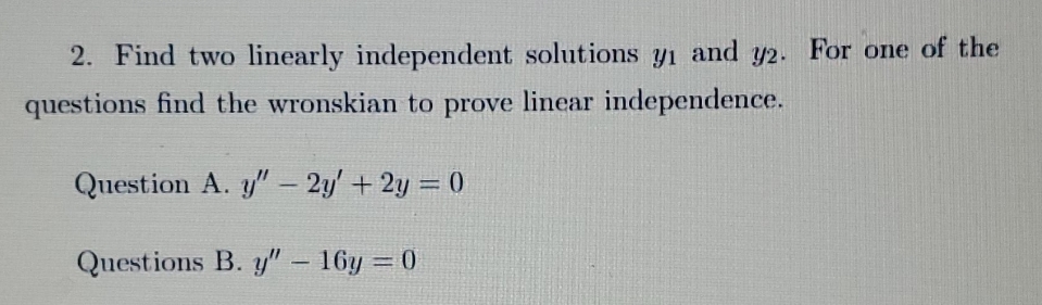 answer with details please thank you! 2. Find two