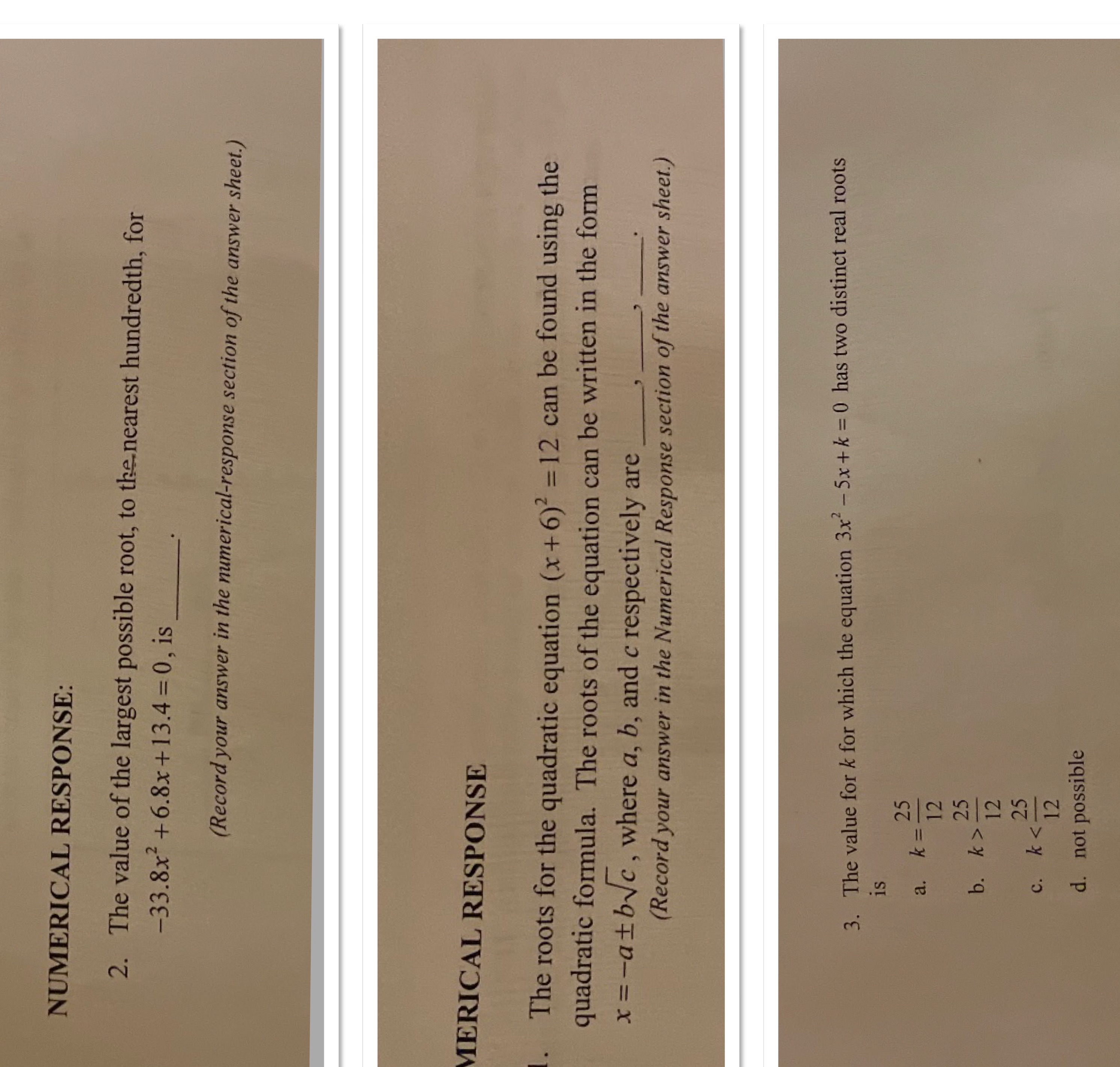 Thank u NUMERICAL RESPONSE: 2. The value of the