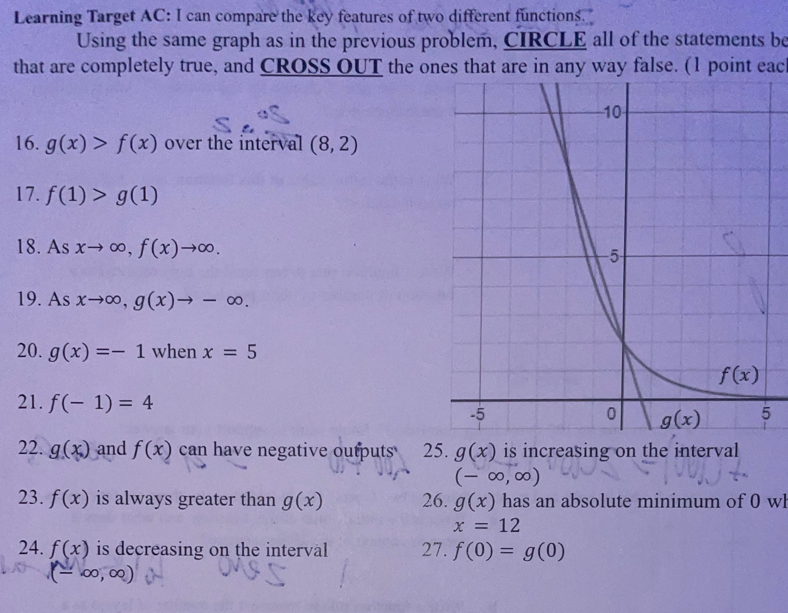 Learning Target AC: I can compare the key