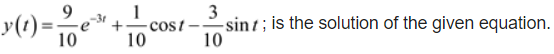 3 v (1 ) + cos / - sing ; is the solution of the