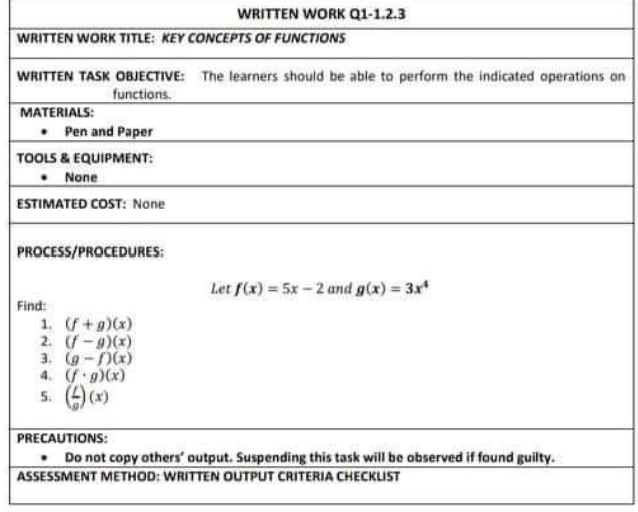 Thankyouuuuu WRITTEN WORK Q1-1.2.3 WRITTEN WORK