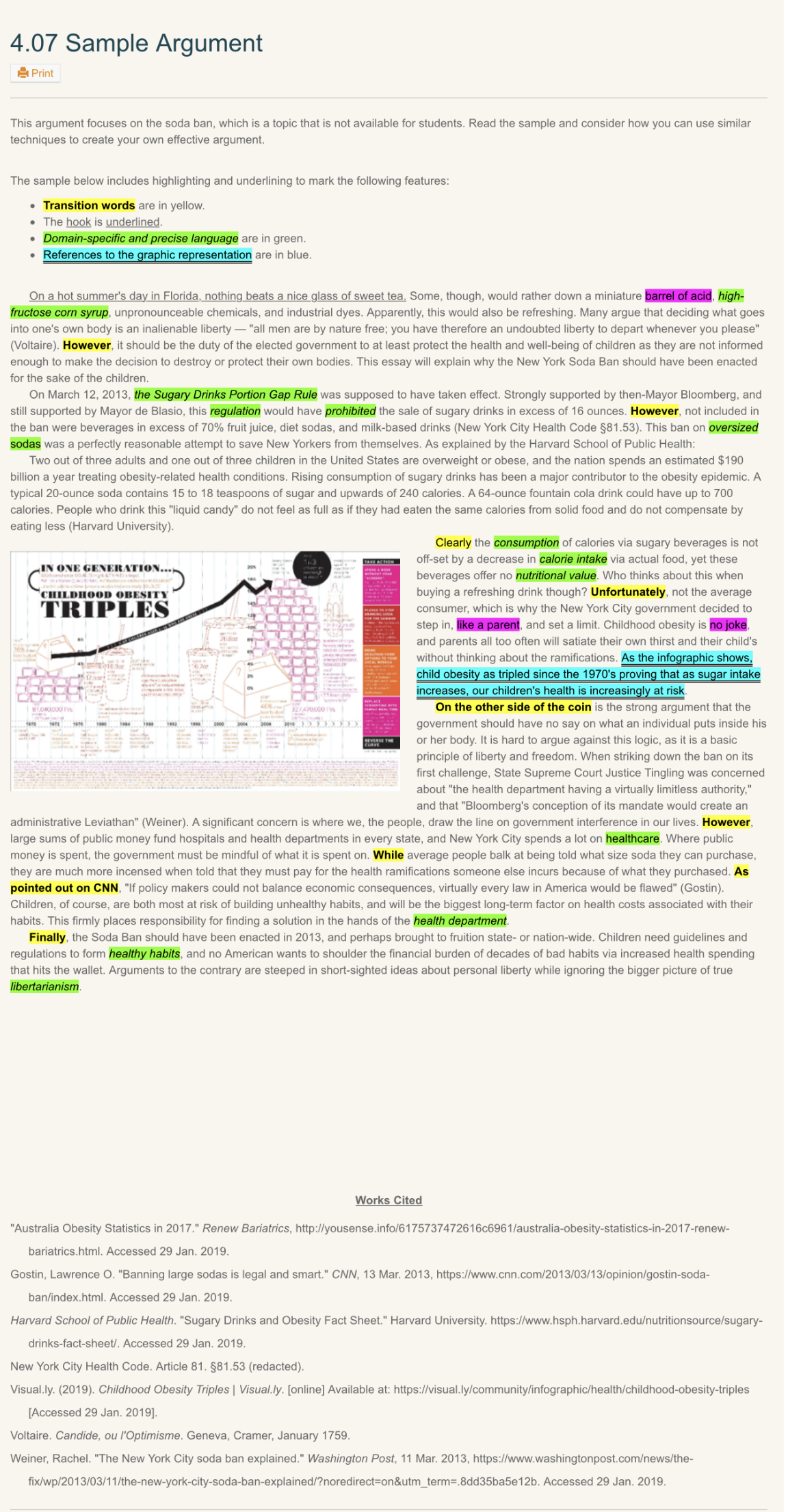 Assignment instructions + sample! (At the bottom)