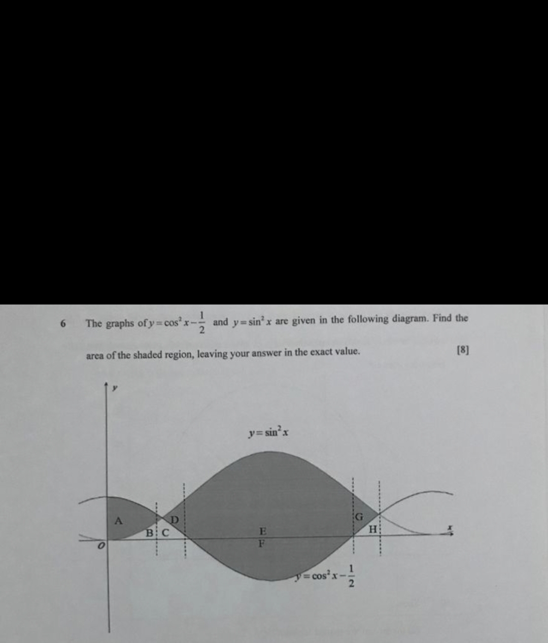 2 In the diagram, ABEF represents the sloping