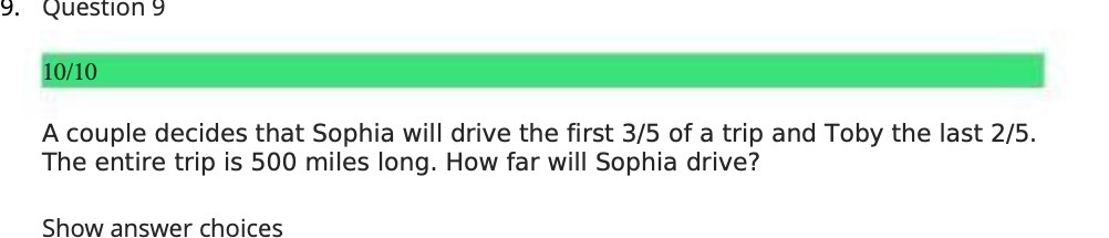 9. Question 9 10/10 A couple decides that Sophia