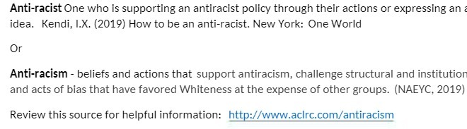 Anti-racist One who is supporting an antiracist