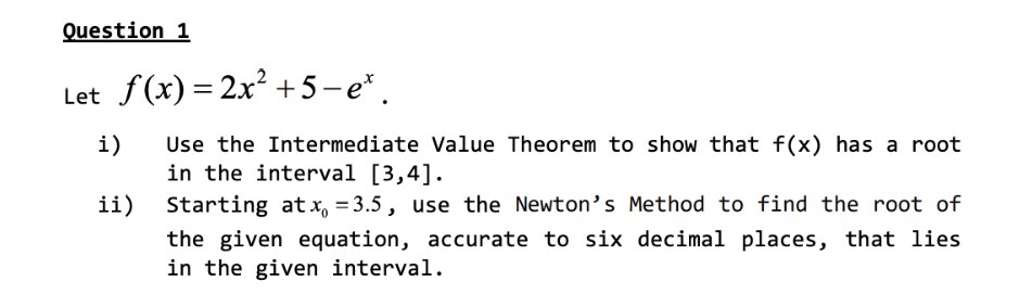 Qgegtion 1 Let f0?) =2x2 +53x. i) Use the