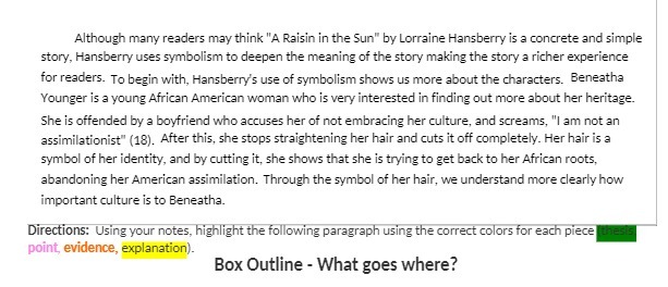 Although many readers may think "A Raisin in the