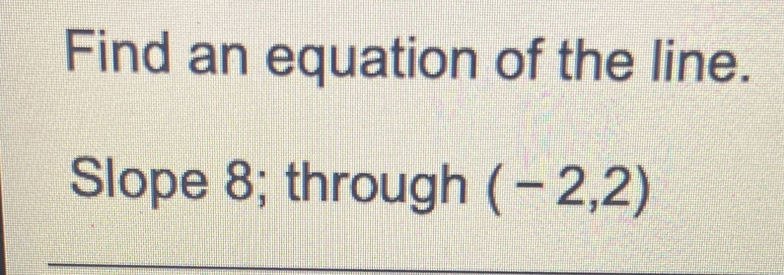 I have to write in standard form \f